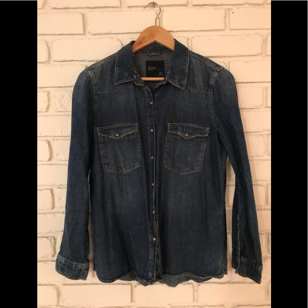 Zara Indigo denim shirt